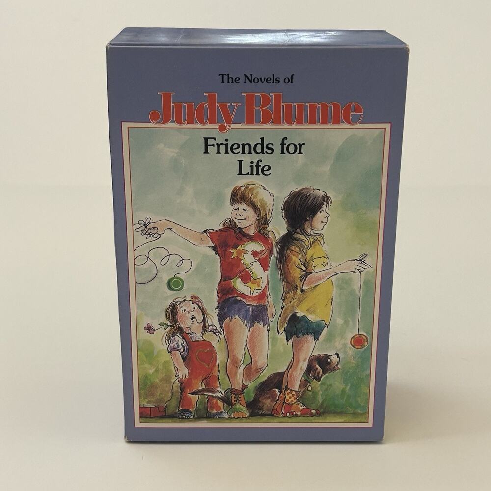 Judy Blume Friends For Life Box Set of 4 Paperback Books 1970’s and 1980’s VTG
